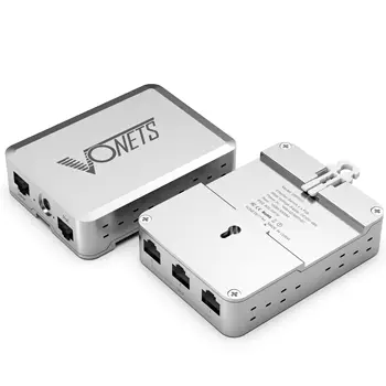 VONETS Industrial Switch Gigabit de 1000M PoE 5 portas Gigabit Ethernet Switch de Rede, a Ethernet Splitter Plug & Play Metal VSP500