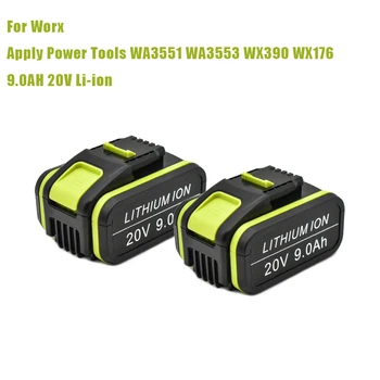 WX550 20V 9000mAh Recarregável do Lítio Bateria de Substituição para a Worx Ferramentas de Poder WA3551 WA3553 WX390 WX176 WX178 WX386 WX678
